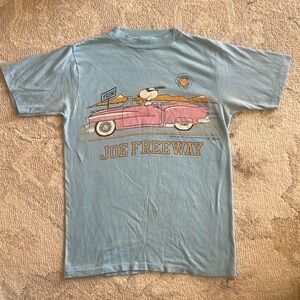 Vintage snoopy single stitch tee shirt Joe Freeway Reno